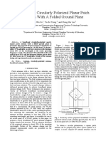 Broadband CP Planar Patch Antenna With A Folded Ground Plane - 940623