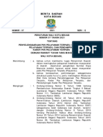 Perwal Kota Bekasi Nomor 37 Tahun 2021