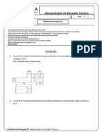 Aula 5 - Atividade de Pesquisa 02 - Interpretação de Desenho Técnico