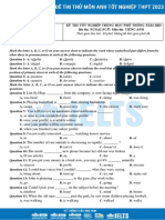 Đề phát triển minh họa Tiếng Anh 2023 Bộ 2 - Đề số 2 - GV