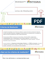 Criterios de Mediación