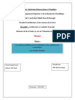 Les Études Préalables Pour La Réalisation D'une Opération de Construction