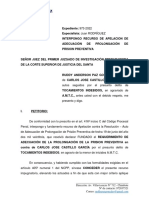 Recurso de Apelacion de Adecuación de Prolongación de Prision Preventiva