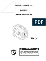 Owner'S Manual TG1000i: Digital Generator