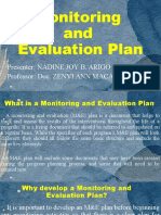 MA 204 Monitoring and Evaluation Plan