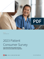 JLL Healthcare Patient Consumer Survey 2023