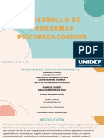 Presentación: Desarrollo de Programas Psicopedagógicos