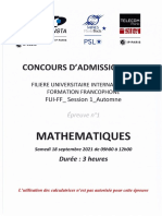 2022 Fui-Ff S1 Sujet de Mathematiques 2