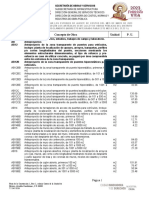 Tabulador General de Precios Unitarios Mayo 2023