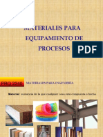 Materiales para Equipamiento