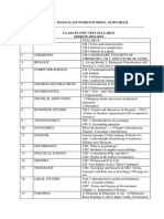 Class 11 Ut 1 Syllabus &datesheet