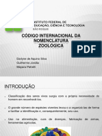 Código Internacional de Nomeclatura Zoológica PDF