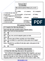 (darsenglizy.com موقع درس انجليزي) امتحان+تانية+إعدادى+الوحدة+السابعة