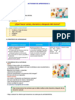 D1 A2 SESION PS. ¿Qué Hacer Antes, Durante y Después Del Sismo