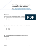 Test Bank For Microbiology A Systems Approach 6th Edition Marjorie Kelly Cowan Heidi Smith