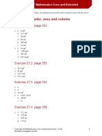 Ch-27 Perimeter Area and Volume (Answers)