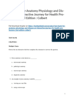 Test Bank For Anatomy Physiology and Disease An Interactive Journey For Health Professions 2nd Edition Colbert