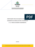 Orientações para A Aplicação Da Avaliação Diagnóstica de Rede - Leitura e Escrita - 1º e 2º Ano