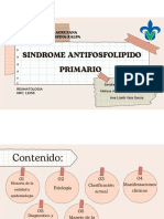 Sindrome Antifosfolipido Primario: Universidad Veracruzana Facultad de Medicina-Xalpa