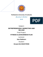 Business Plan - Fitness Club Kiri Kroem