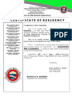 Certificate of Residency - New Format 2023