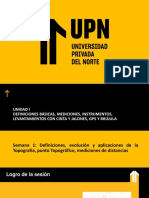 Topografia 01 Definiciones - Tipos de Levantamientos. Mediciones de Distancias.