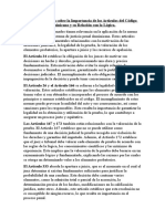 Informe de Lectura Sobre La Importancia de Los Artículos Del Código Procesal Penal Dominicano y Su Relación Con La Lógica.