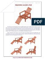 Adjustable Wooden Chair