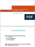 Aplastic and Hypoplastic Anemias Including Mylodysplastic Syndrome