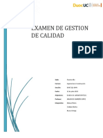 Informe Examen de Gestion de Calidad