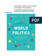 Test Bank For World Politics Interests Interactions Institutions Fourth Edition Fourth Edition