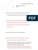 2.4.3 Test (TST) - Fitness and Nutrition (Test)