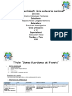 Sesion de Aprendizaje Guardinaes Del Planeta Cyt