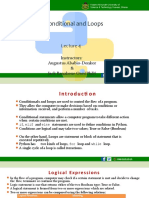 Lecture 4-Conditional and Loops-V2