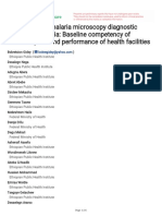 Mentorship On Malaria Microscopy Diagnostic Servic