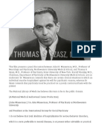 Thomas Szasz Debates Involuntary Psychiatric Commitment