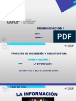 Comunicación I: 2023-1 Semestre: I Unidad: I Semana: 3