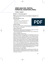 Part C Fourier Analysis. Partial Differential Equations (Pdes)