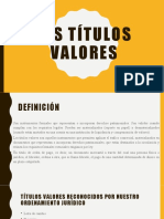 Ley de Títulos Valores - Semana