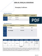 Procedure For Managing Certificates