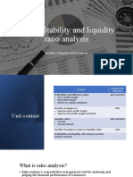 Profitability and Liquidity