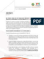 Informe Sobre Actuaciones Al Interior de Los Tribunales de Arbitramento