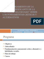 El Cuestionamiento de La Ideología Reificante de La "Ayuda Al Necesitado" Desde Los Pensamientos Críticos Y Alternativos