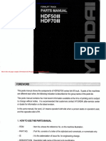 Hyundai Forklift Truck Hdf50 70iii Parts Manual