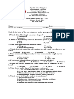 Third Periodical Test in Science 5