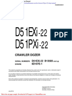 Komatsu Crawler Doozer D51pxi 22 Shop Manual