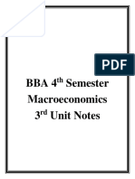 Macroeconomics Notes Unit 3