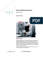 Agilent 55B AA Spectrometer Specifications