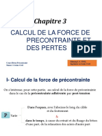 Chapitre 3 - Calcul de La Force Et Des Pertes de Précontrainte