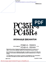 Komatsu Hydraulic Excavator Pc45r8 Shop Manual